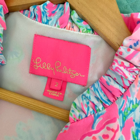 Lilly Pulitzer Ruffle Sleeveless Shift Dress - Picture 2 of 12